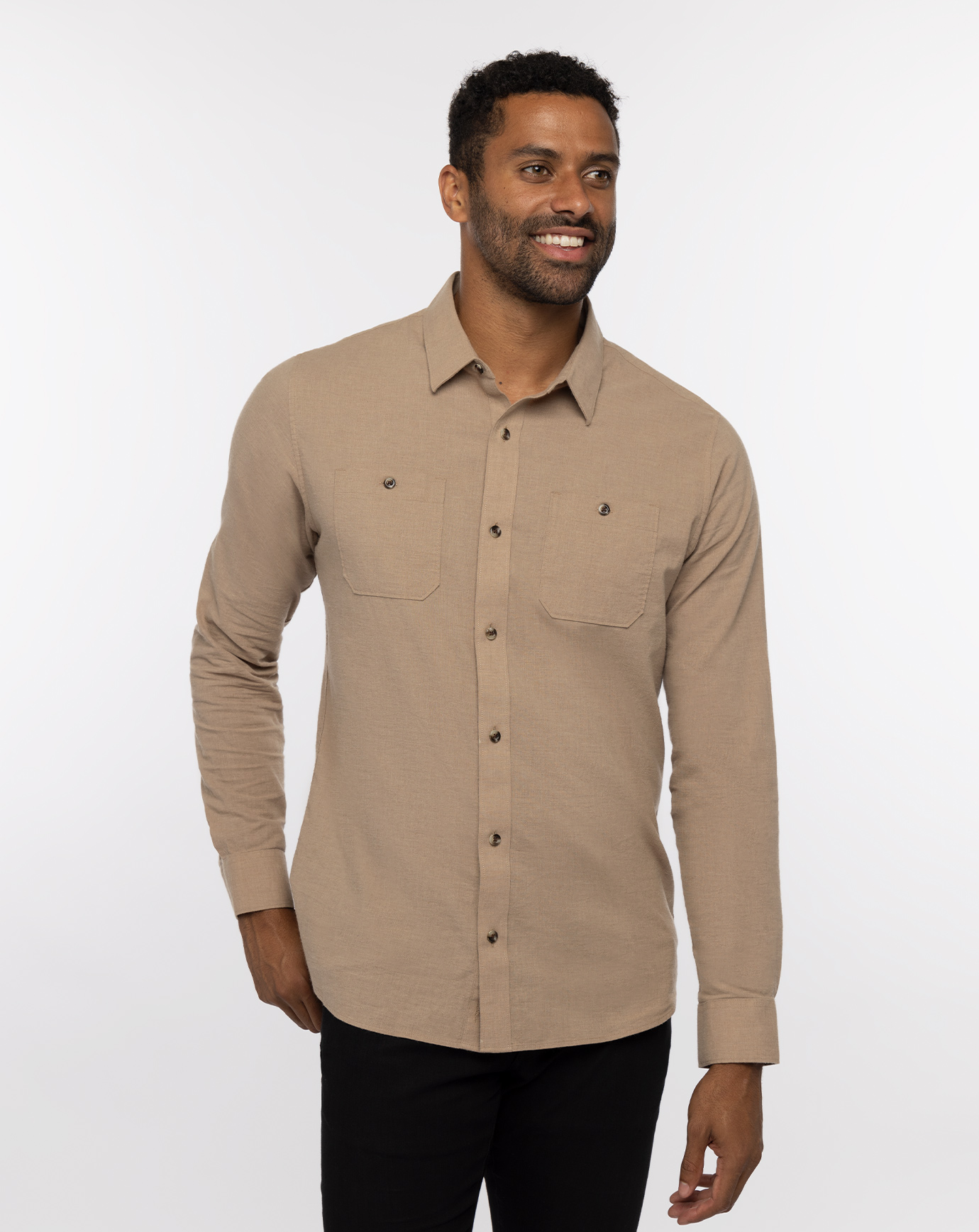 CLOUD FLANNEL BUTTON-UP 0
