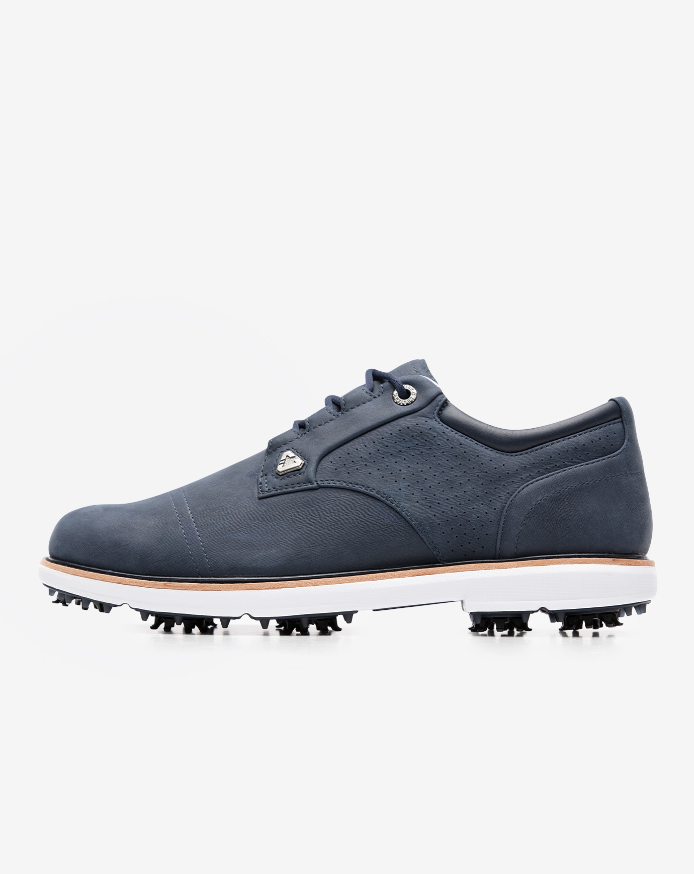 THE LEGEND SPIKED GOLF SHOE_4MR214_4NAV_