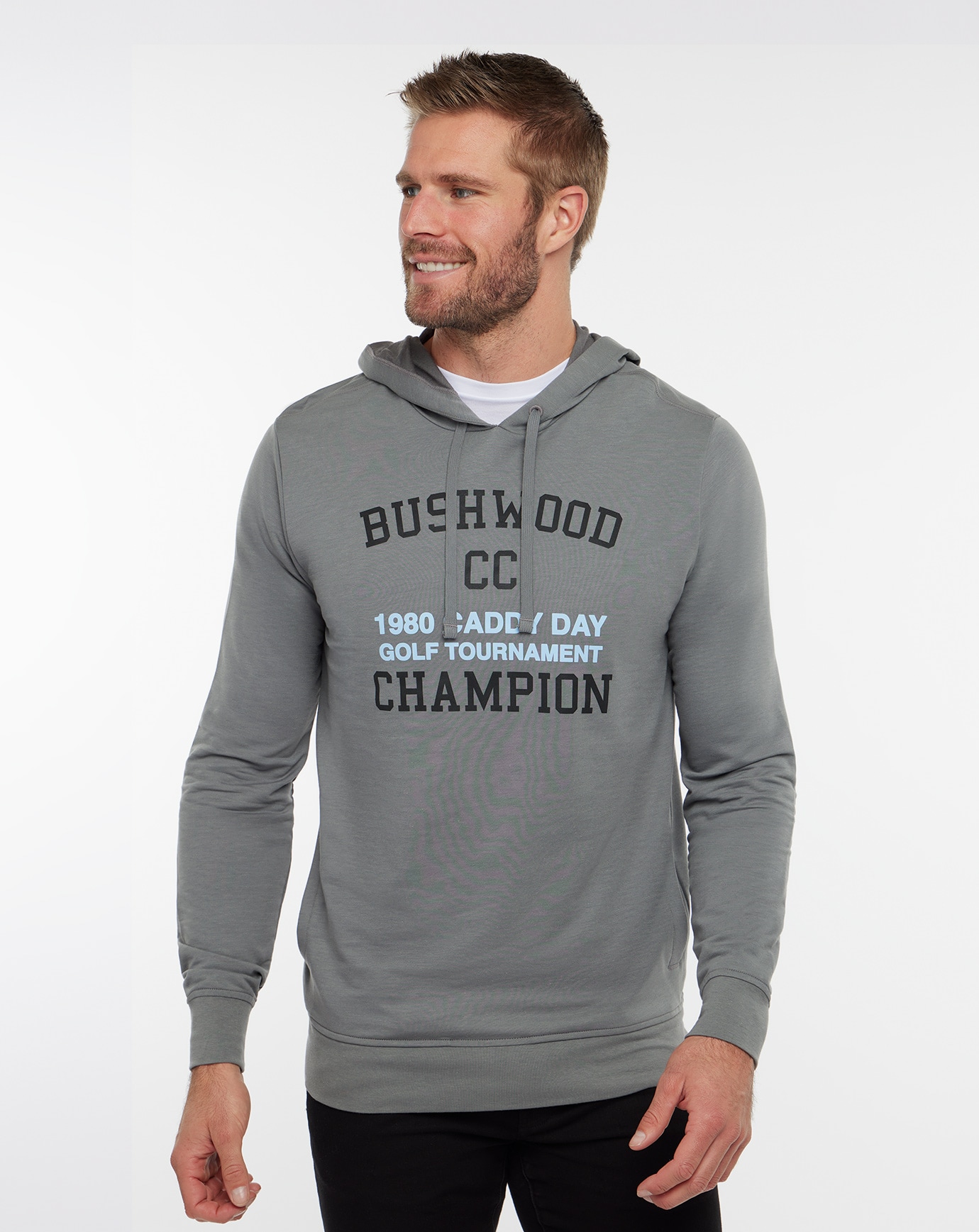 TravisMathew Men s Fast Striker Golf Hoodie Small Quiet Shade