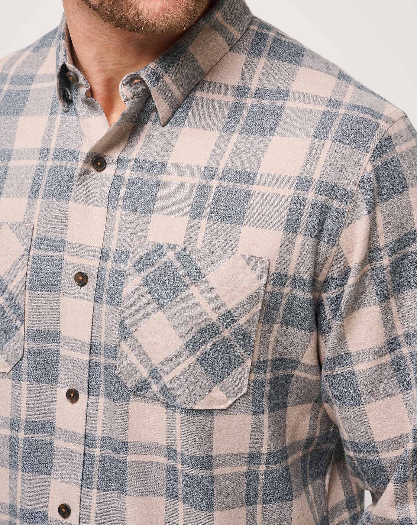 CLOUD FLANNEL PLAID BUTTON-UP Image Thumbnail 4