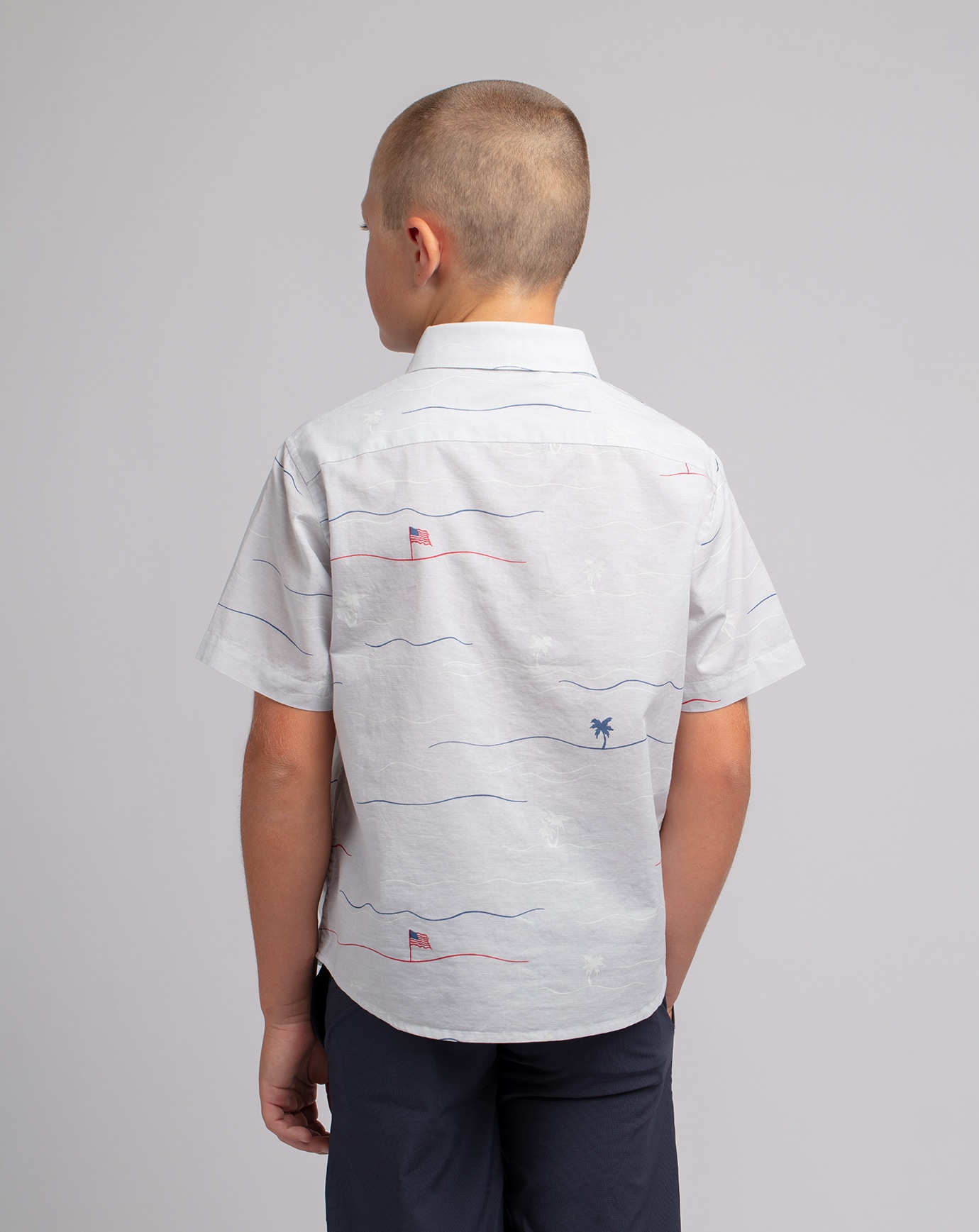 STAR SPANGLED BANNER YOUTH BUTTON-UP Image Thumbnail 3