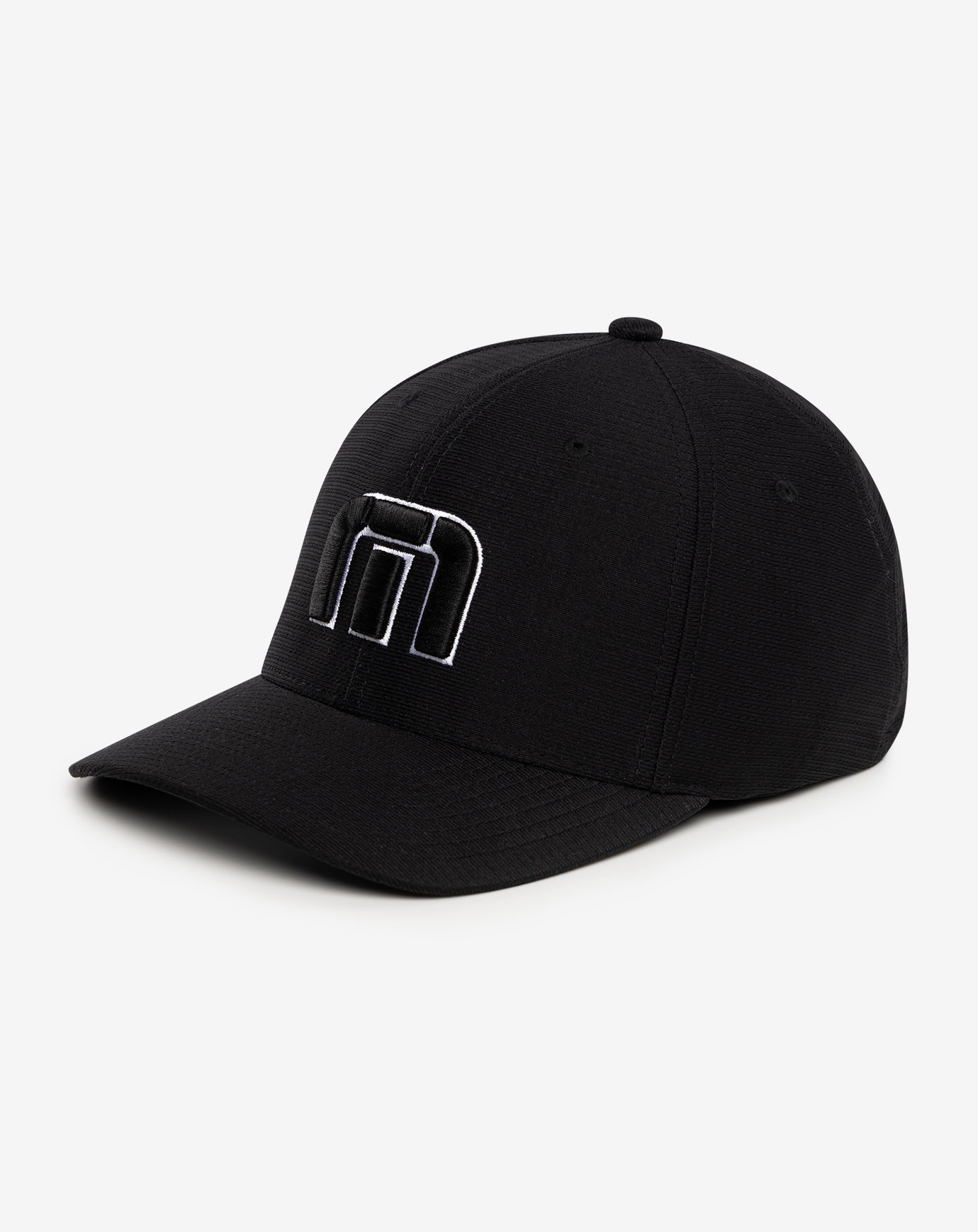 TravisMathew Men's Nassau Golf Hat, Small/Medium, Black