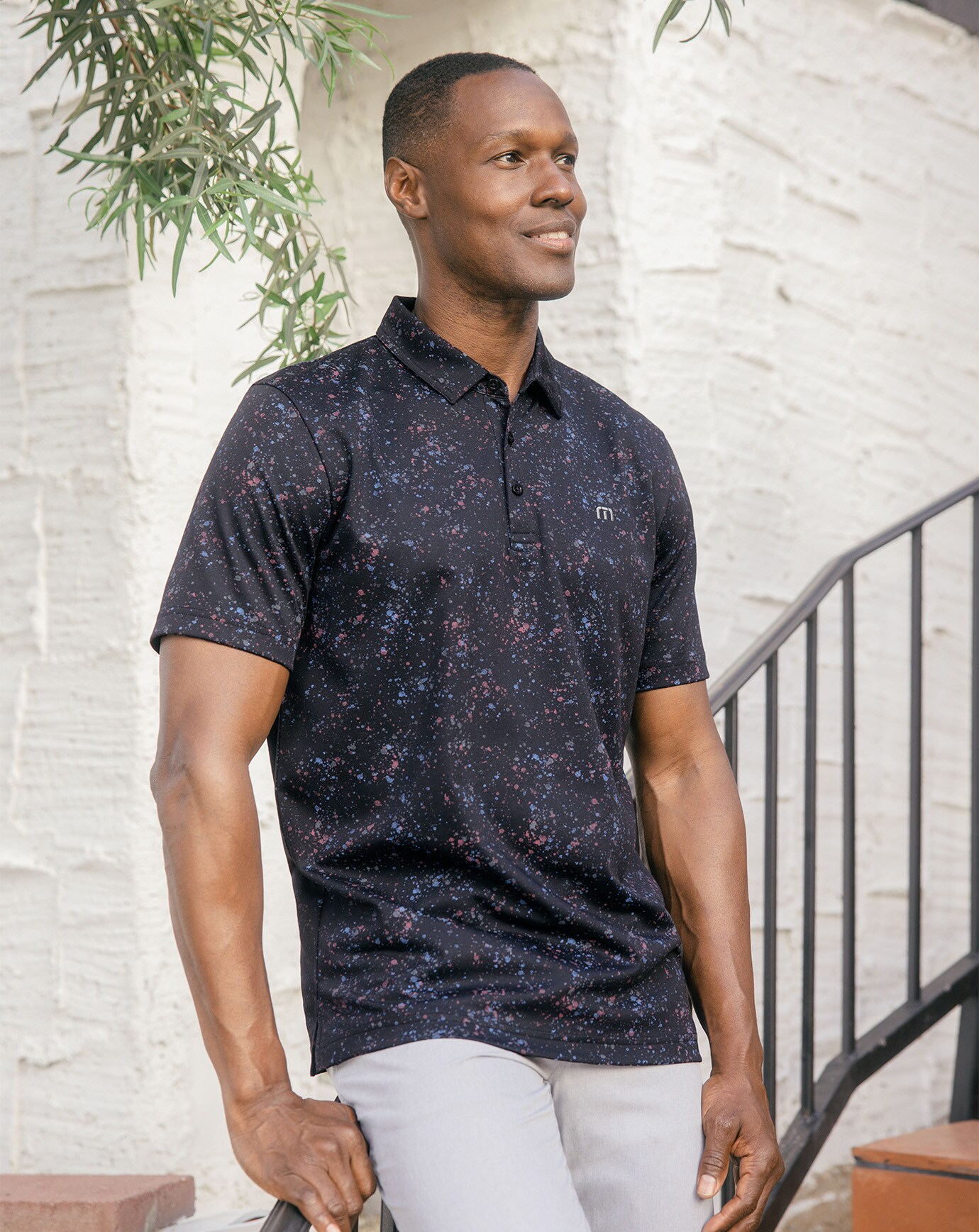 SPLATTER PRINT POLO Image Thumbnail 4