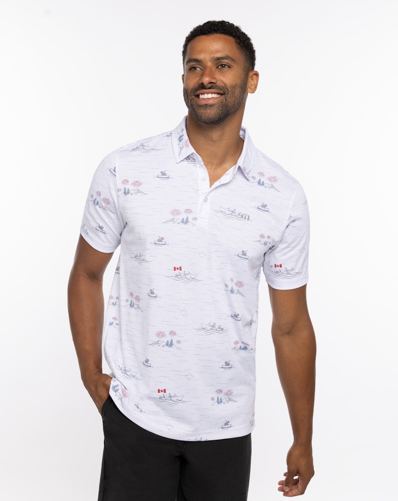 LAKE BREAK POLO_1MW791_1WHT_