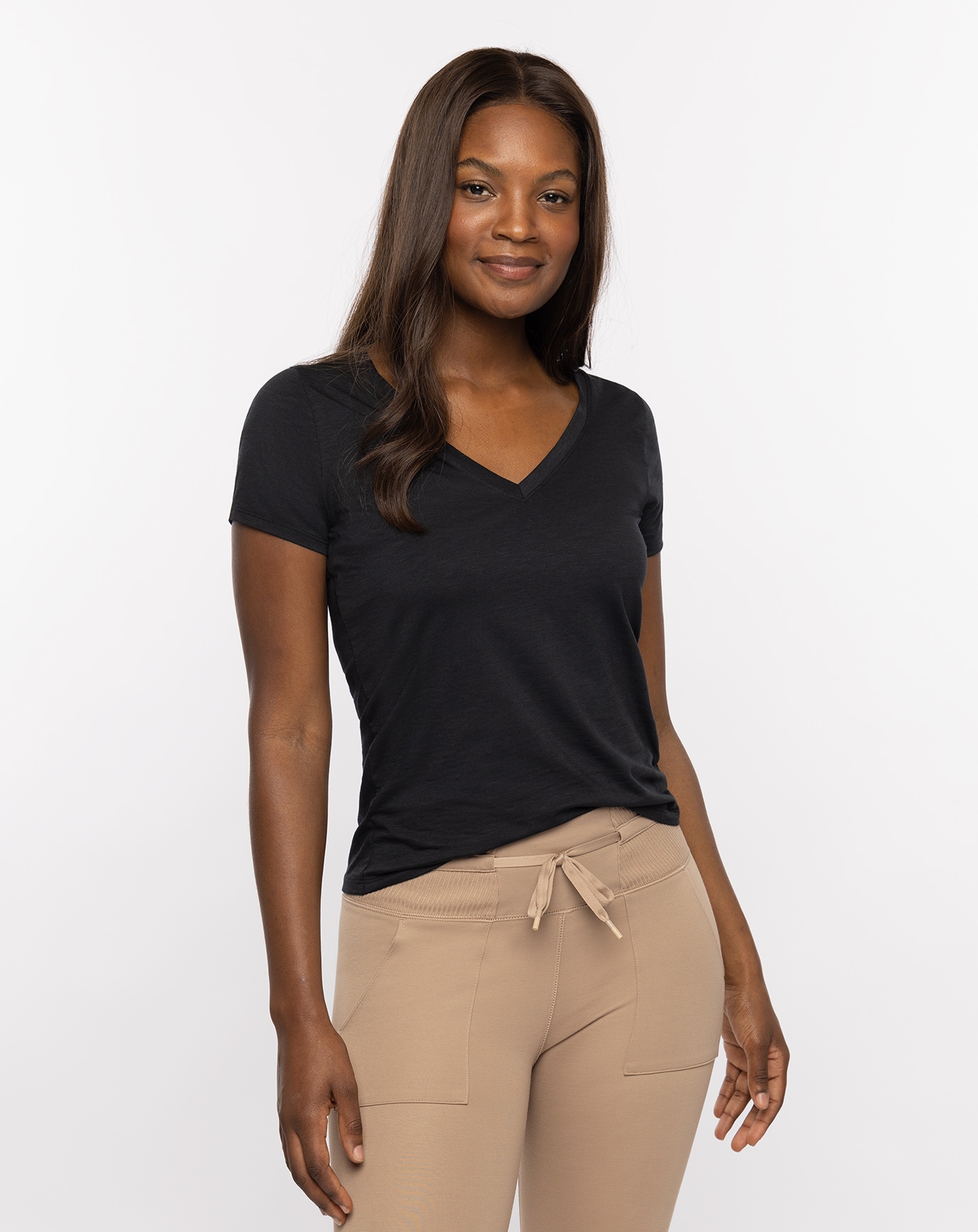 DAY OR NIGHT V-NECK TEE Image Thumbnail 0