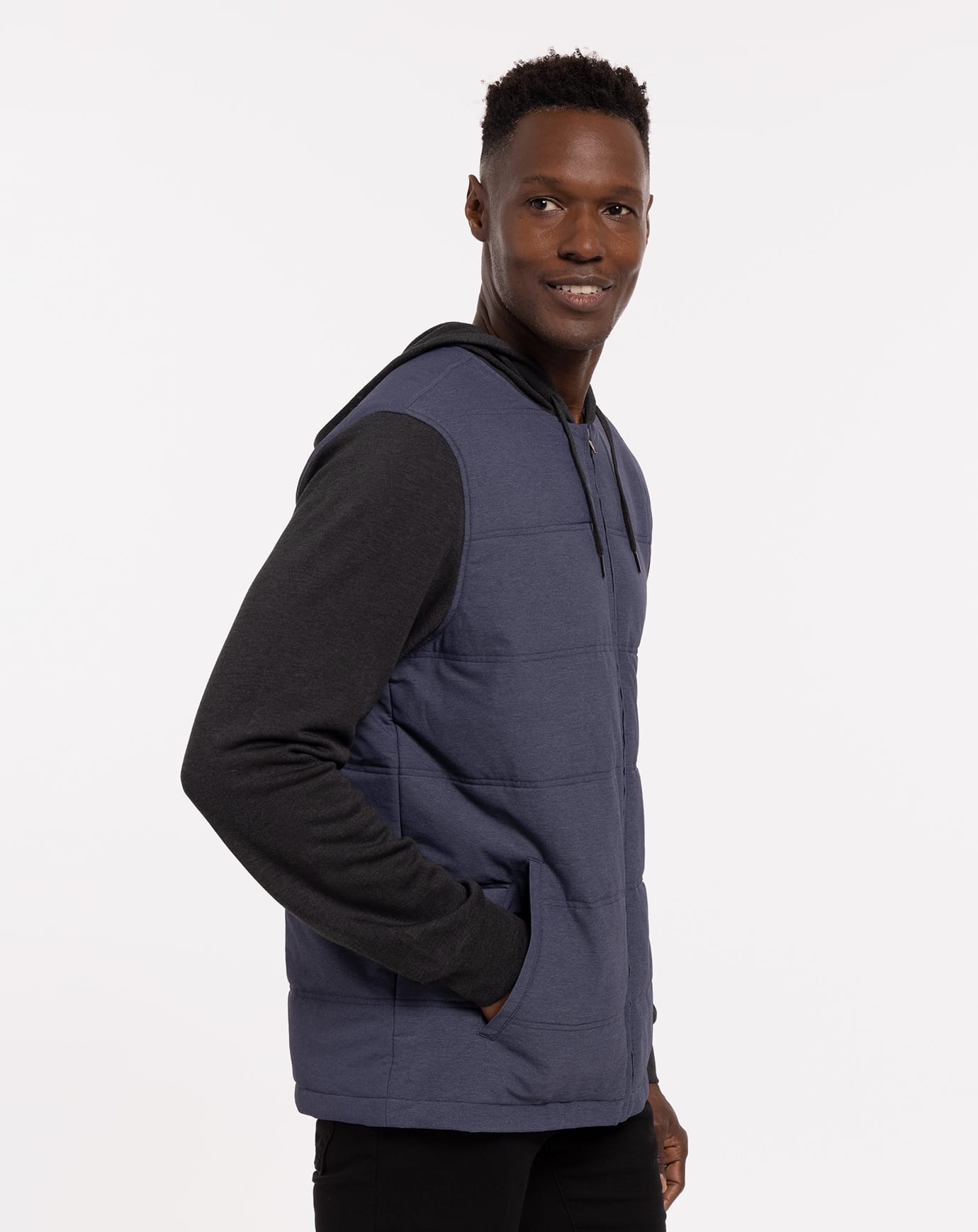Sleeveless full zip hoodie hot sale