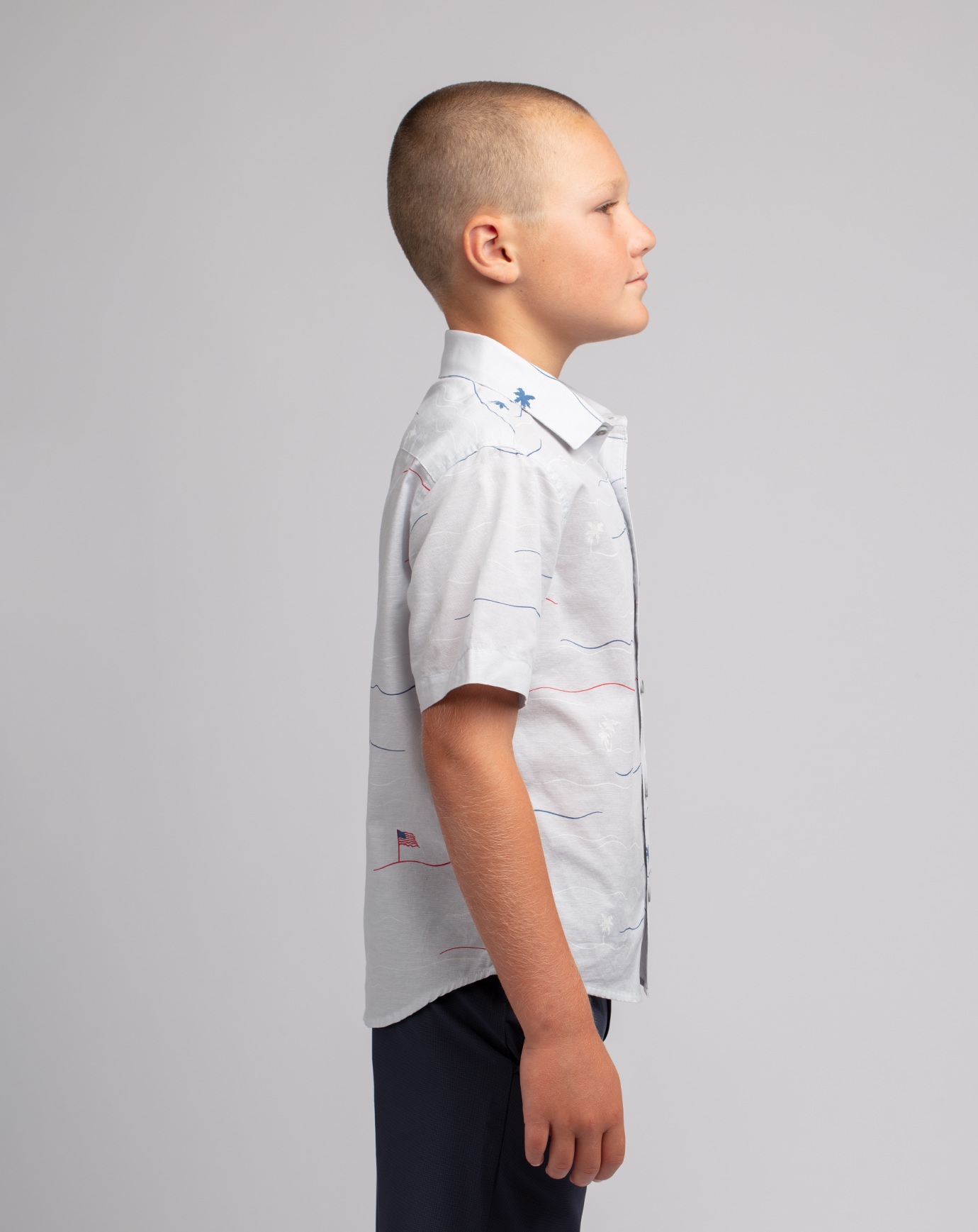 STAR SPANGLED BANNER YOUTH BUTTON-UP Image Thumbnail 2