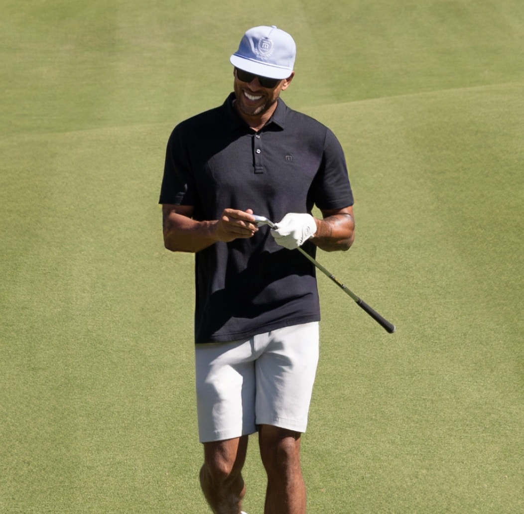 Outfit his golf game with looks for the course.