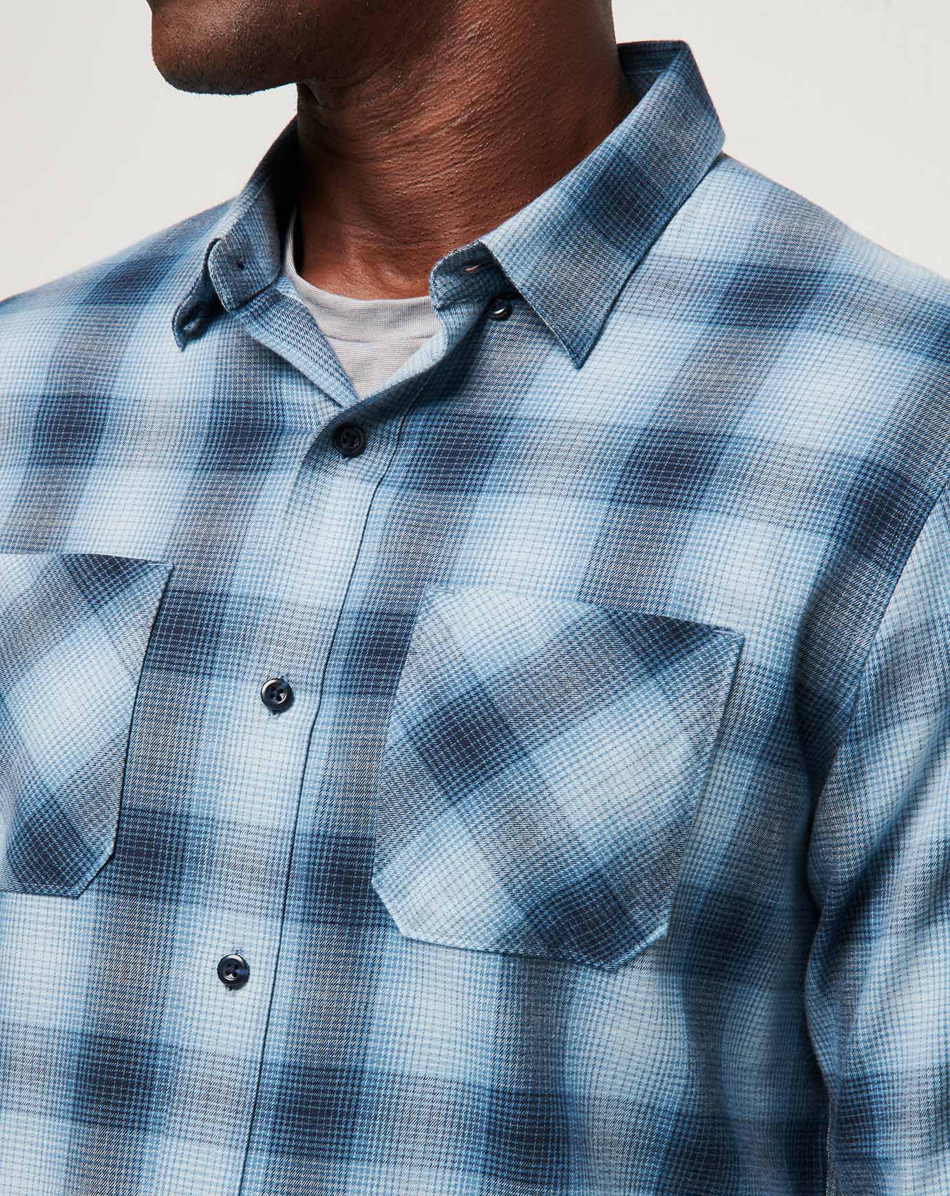 CLOUD FLANNEL PLAID BUTTON-UP Image Thumbnail 4