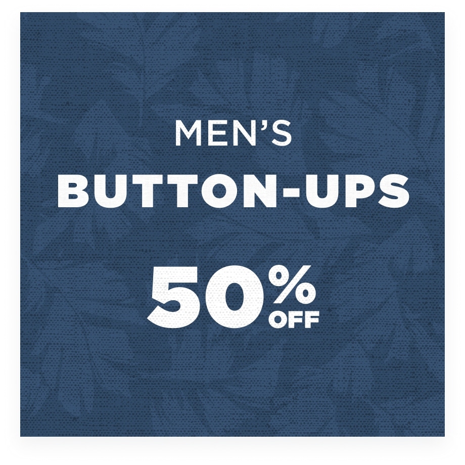 Up to 50% Off Men's Button-Ups