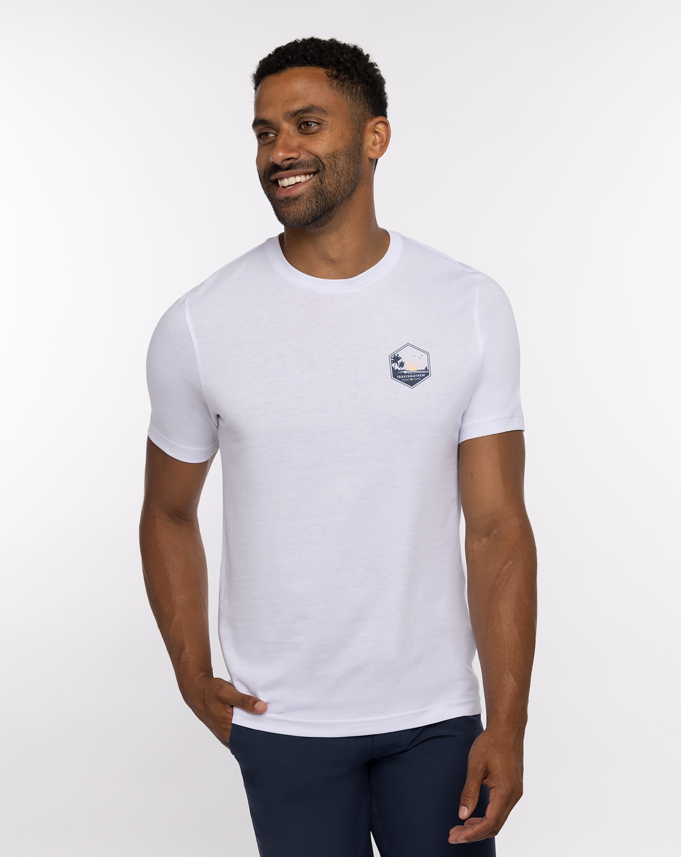 FIRST MATE TEE_1MY258_1WHT_