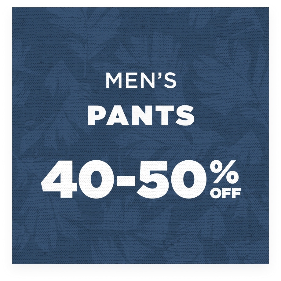 Up to 50% Off Men's Pants