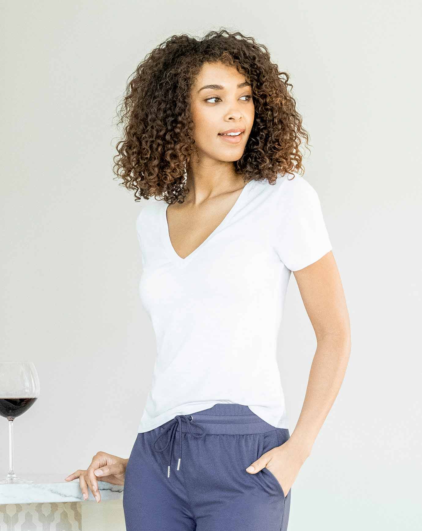 MIMOSA MORNING V-NECK TEE Image Thumbnail 4