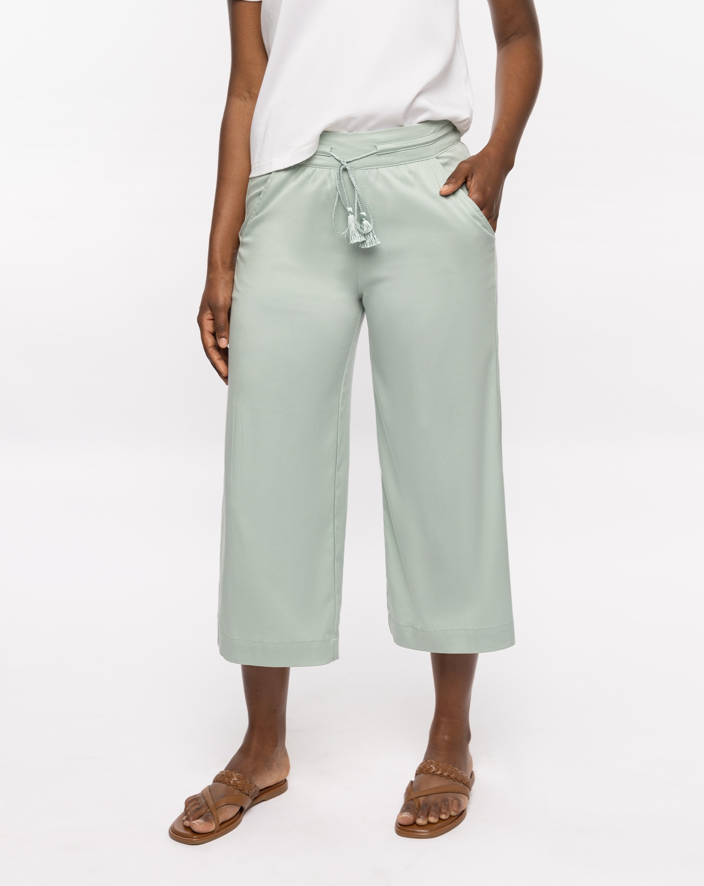 CAPRI TIE FRONT PANT Image Thumbnail 1