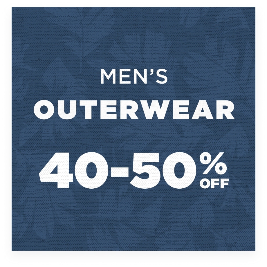 Up to 50% Off Men's Outerwear