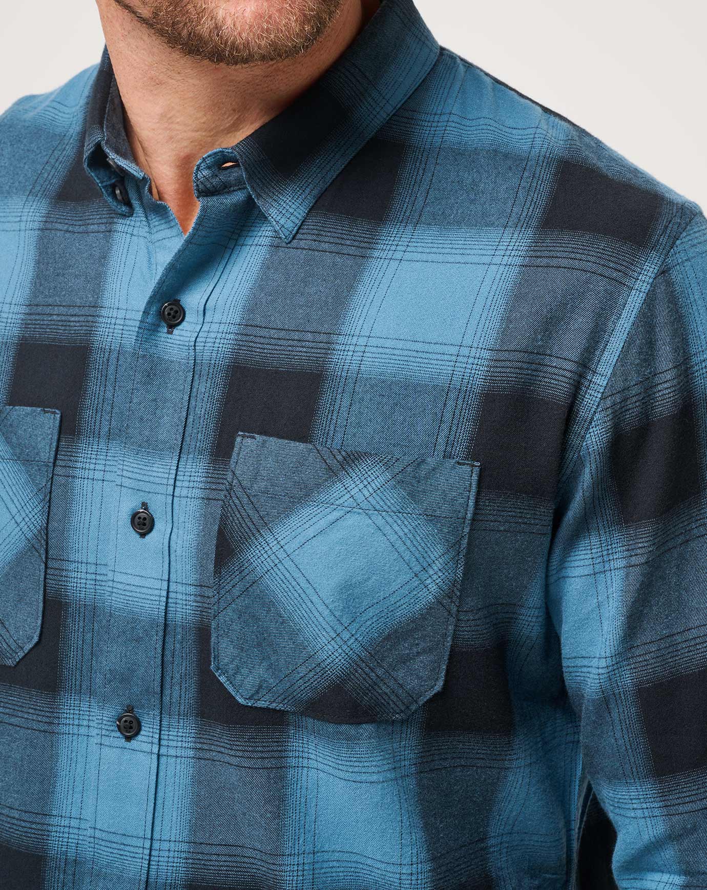 CLOUD FLANNEL PLAID BUTTON-UP Image Thumbnail 4