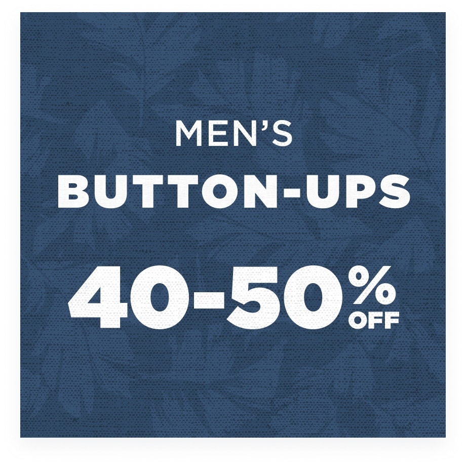 Up to 50% Off Men's Button-Ups