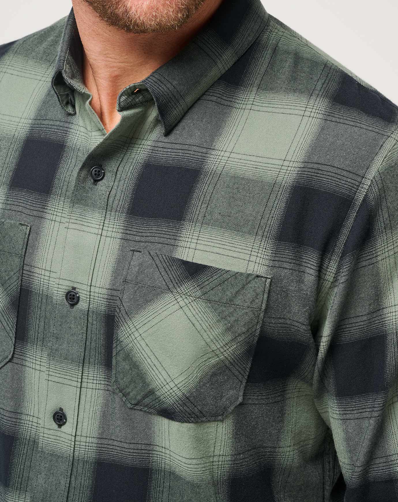 CLOUD FLANNEL PLAID BUTTON-UP Image Thumbnail 4