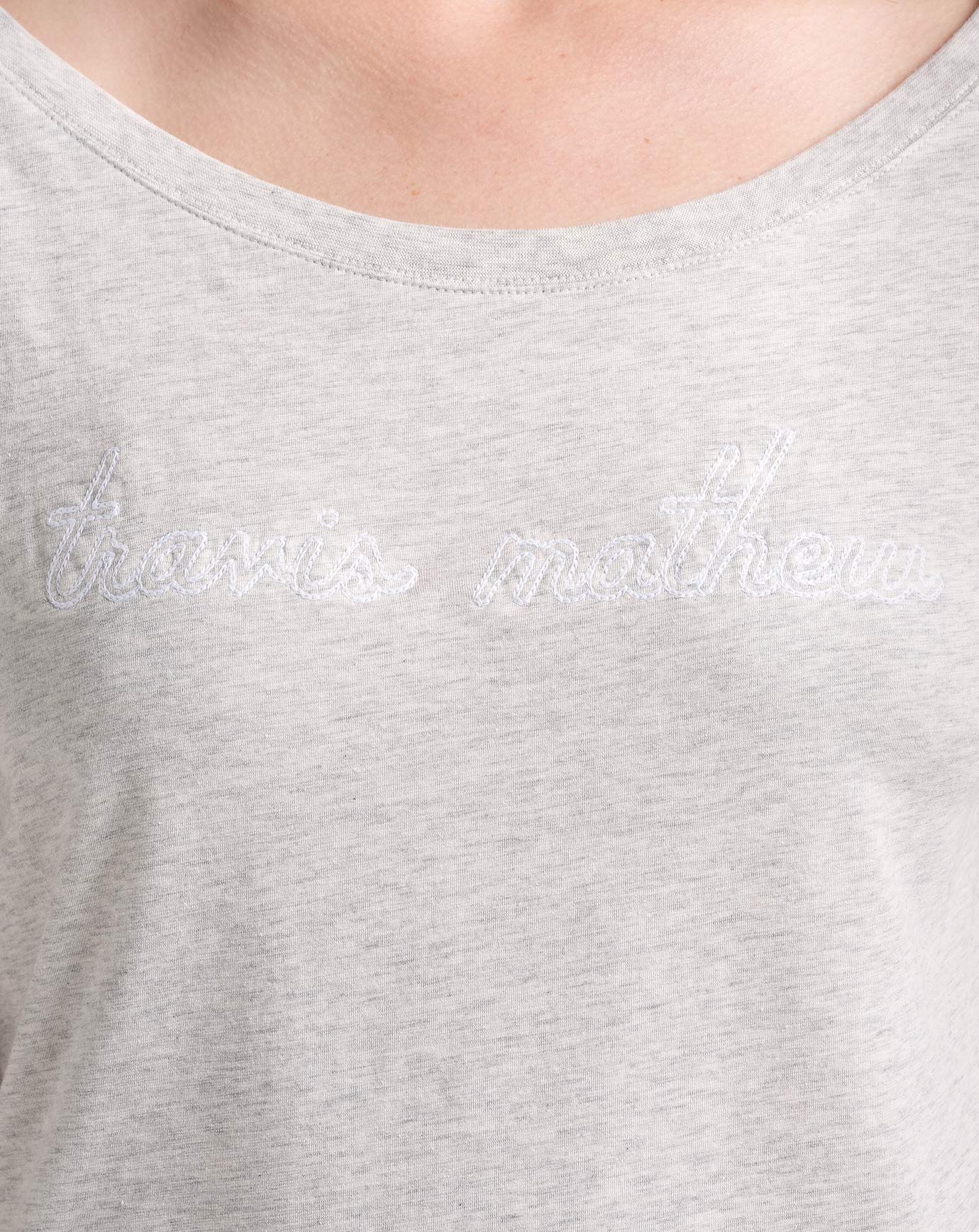 GIRL TALK TM EMBROIDERED TEE Image Thumbnail 3