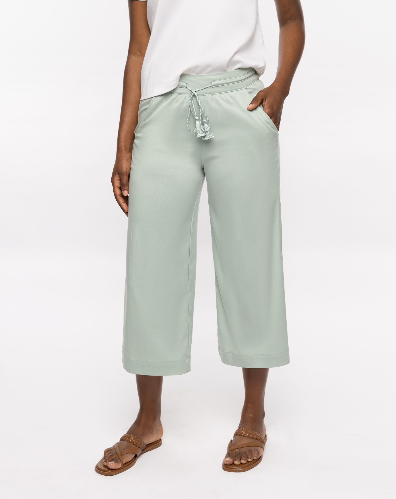 CAPRI TIE FRONT PANT 1