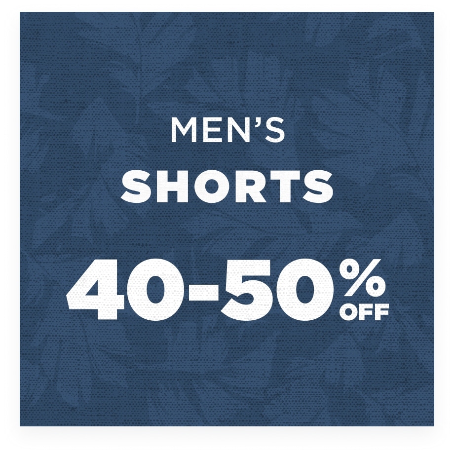 Up to 50% Off Men’s Shorts
