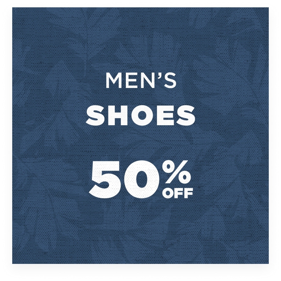 50% off Men's Shoes