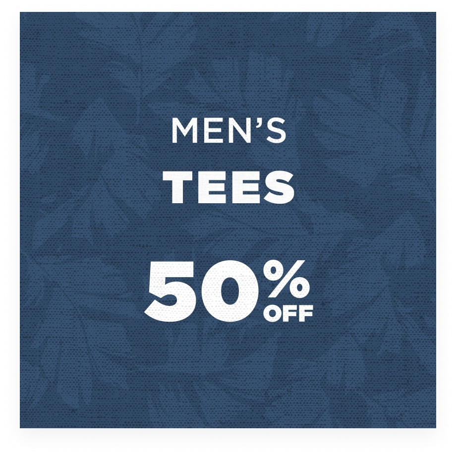 Up to 50% Off Men’s Tees