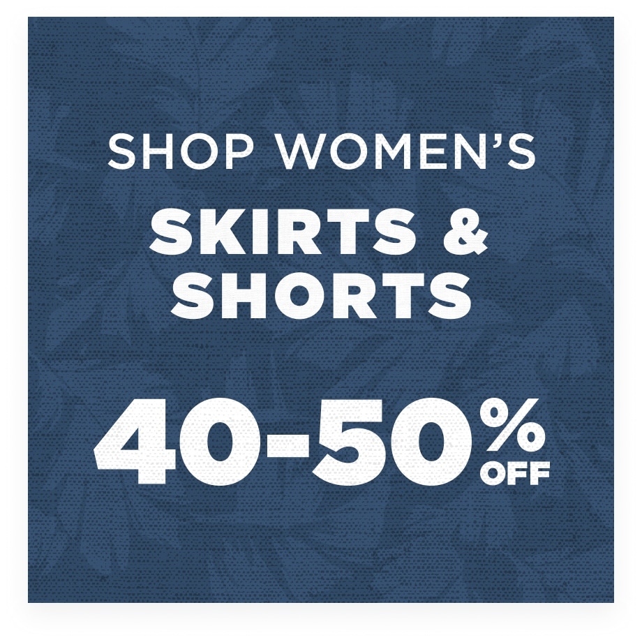 Up to 50% Off Women's Skirts & Shorts