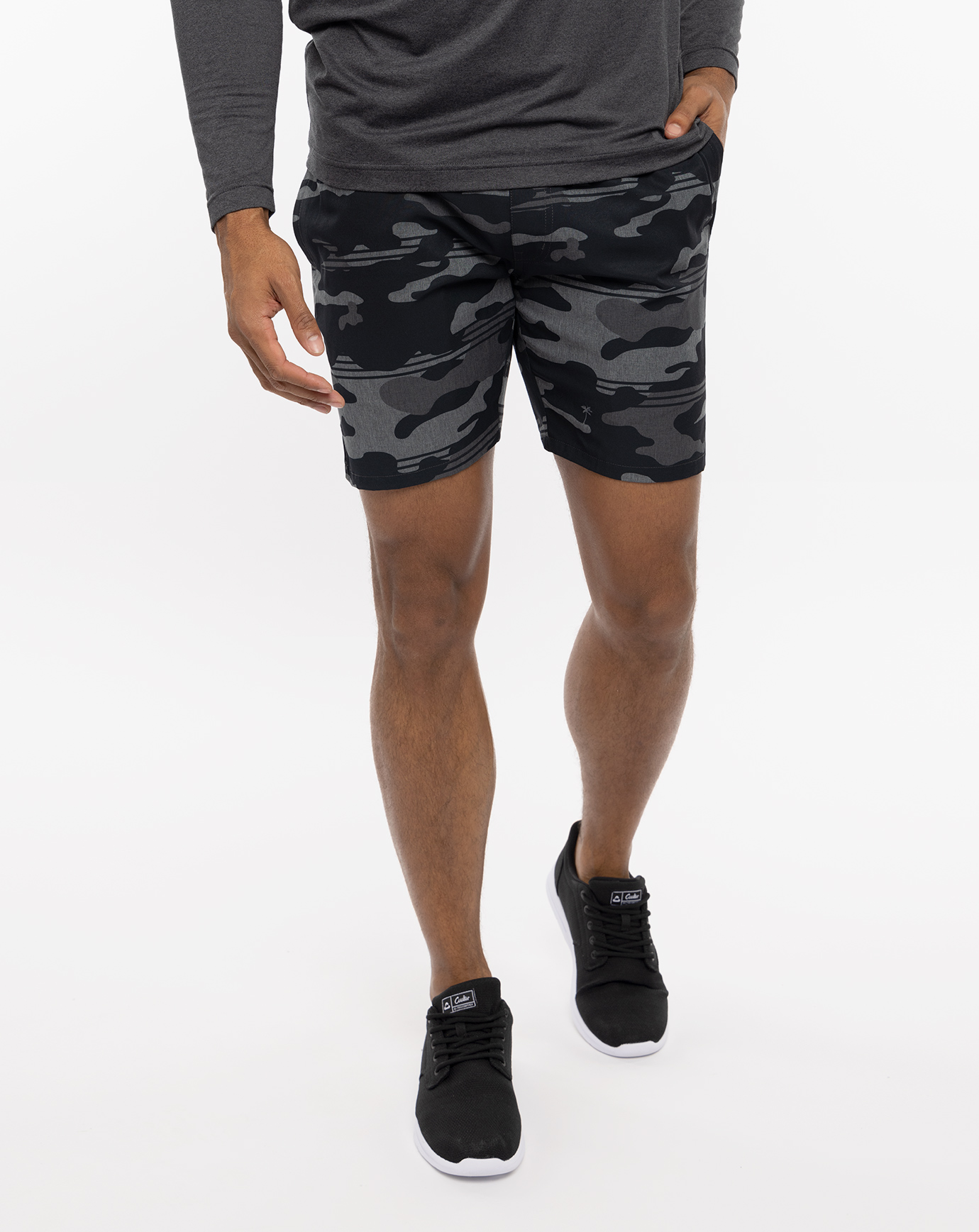 No Boundaries Mens Terrycloth Shorts, Men's, Size: Large, Gray