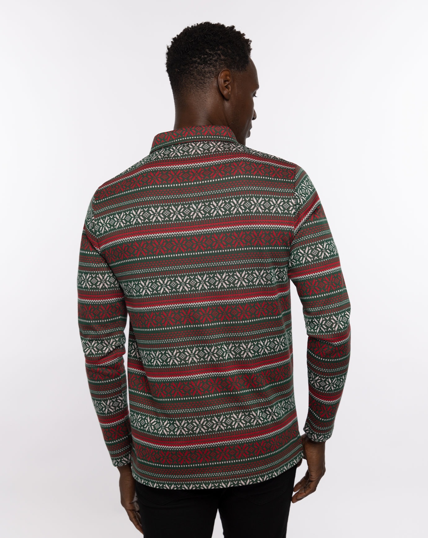 PURE GOLD LONG SLEEVE POLO Image Thumbnail 2