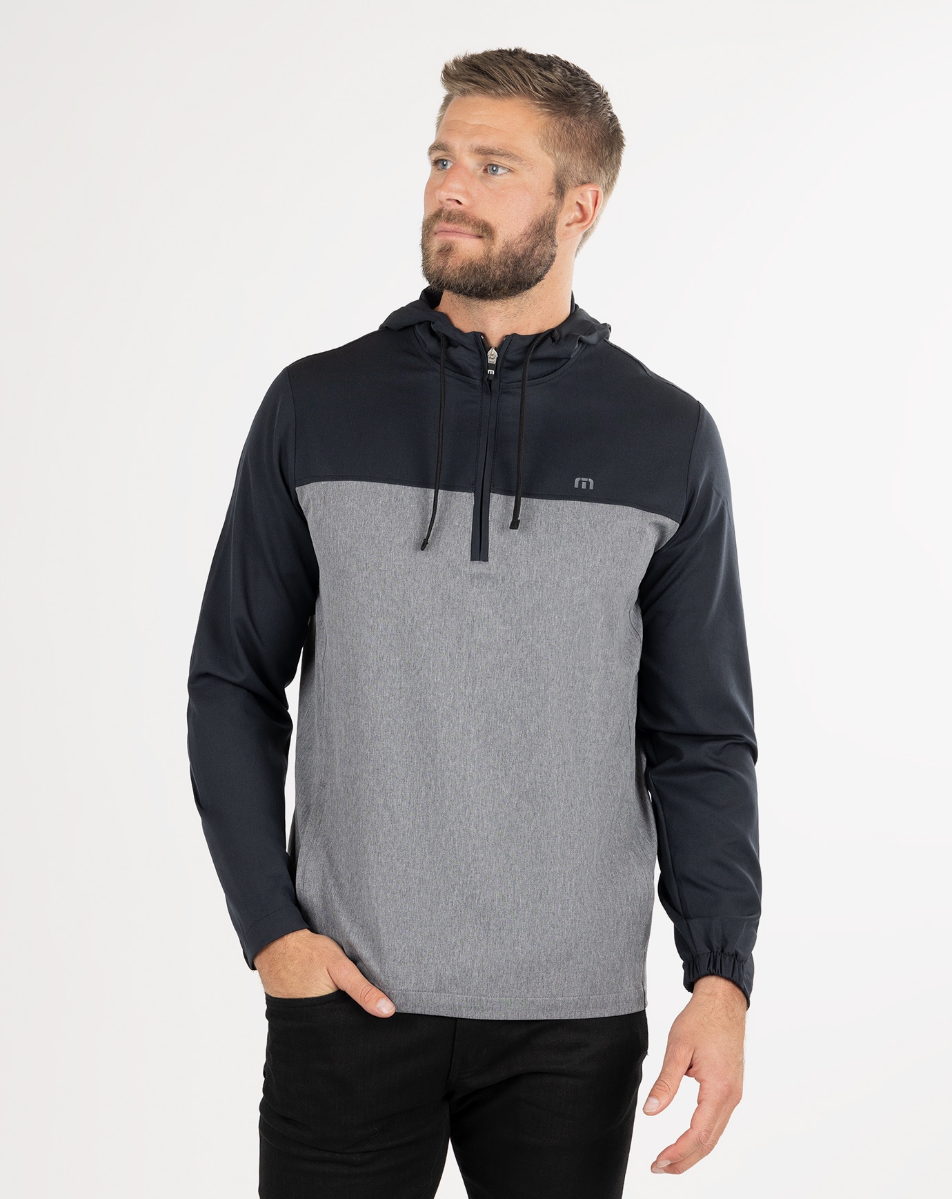 LANTERN LIGHT QUARTER ZIP HOODIE_1MX275_0BLK_