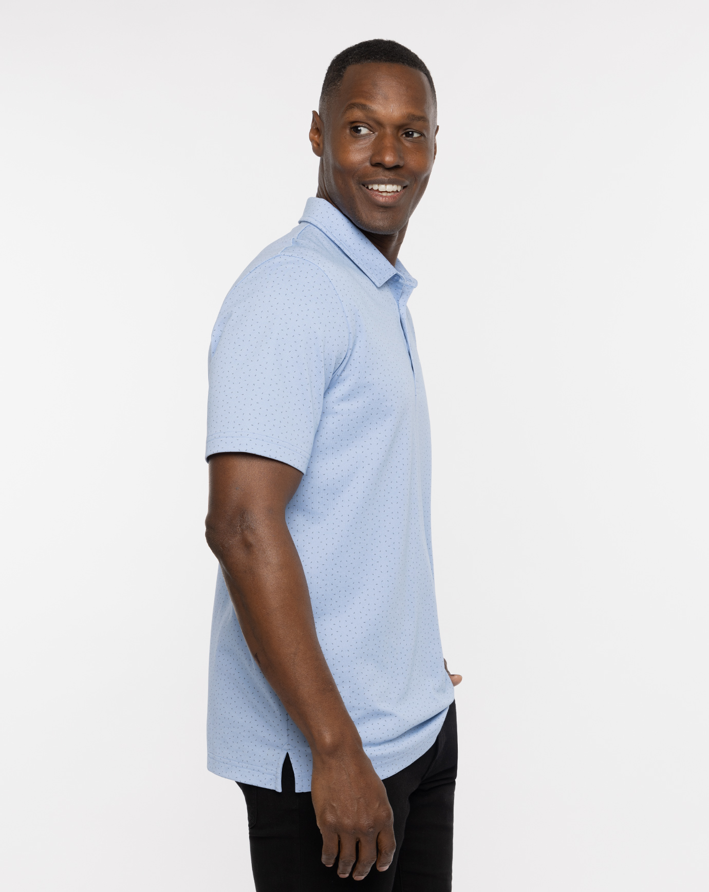 polo blue dress shirt