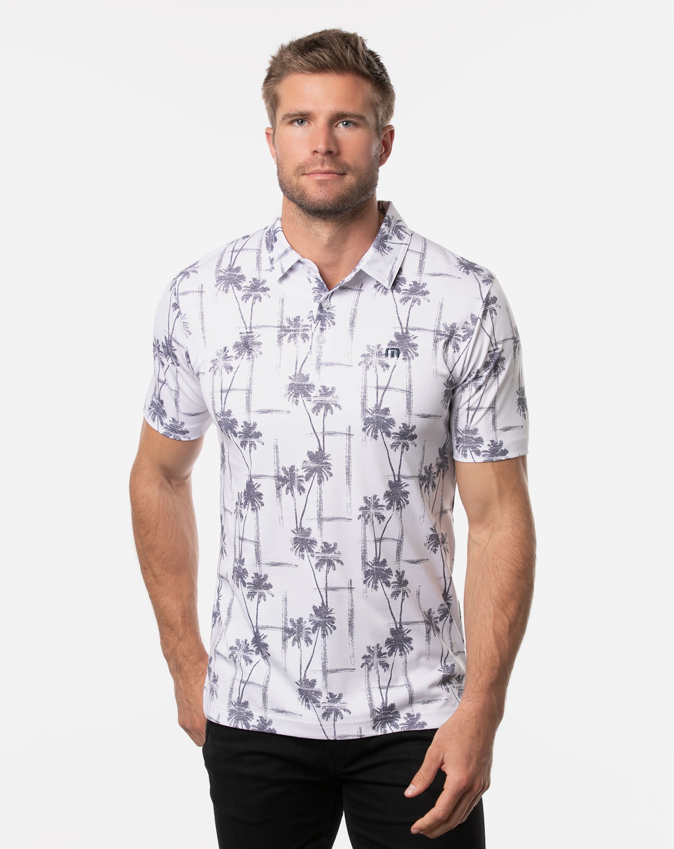 Travis mathew shop palm tree polo