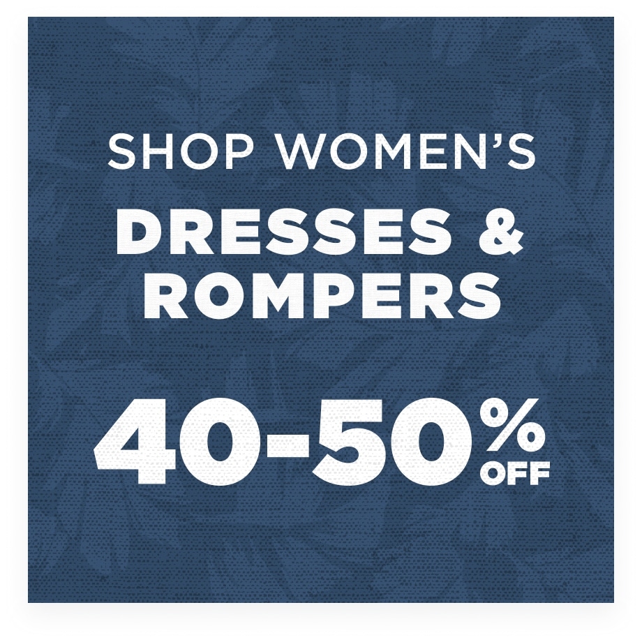Up to 50% Off Dresses & Rompers