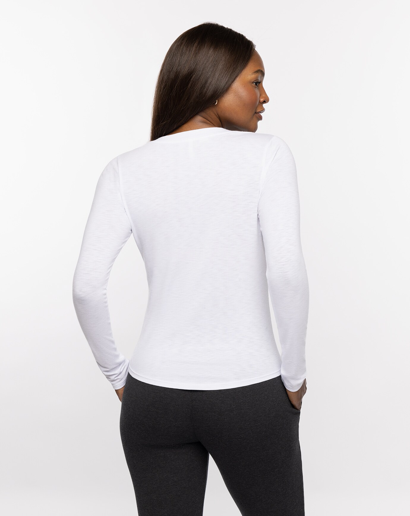 CLOUD LONG SLEEVE HENLEY TEE Image Thumbnail 2