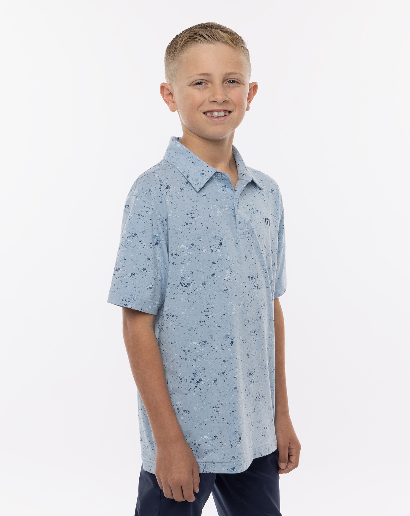 SPLATTER PRINT YOUTH POLO Image Thumbnail 1
