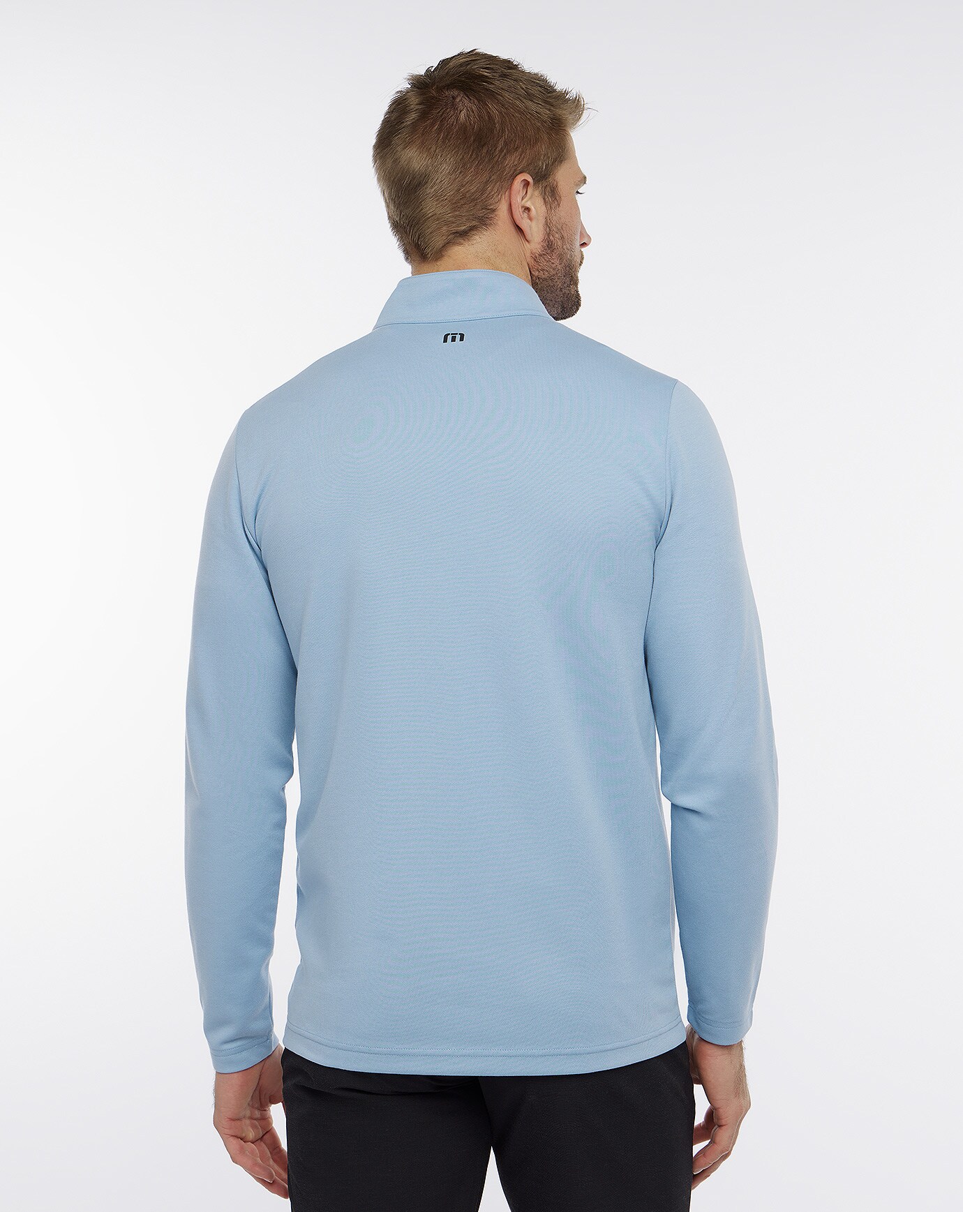 UPGRADED STRIPED QUARTER ZIP Image Thumbnail 2