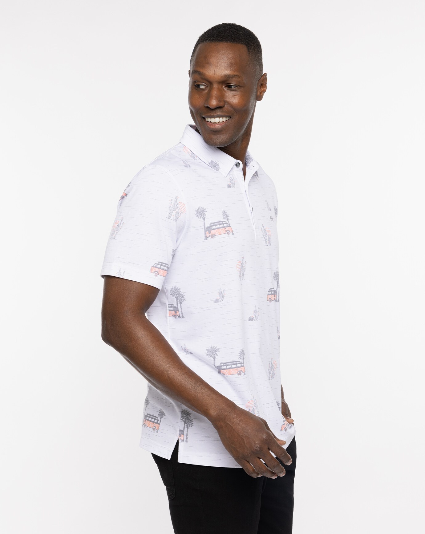 2 button shop polo