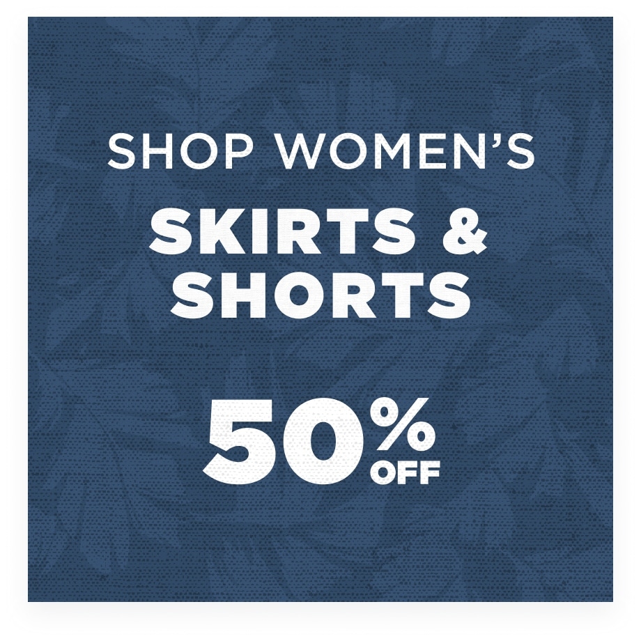 50% off Women's Skirts & Shorts