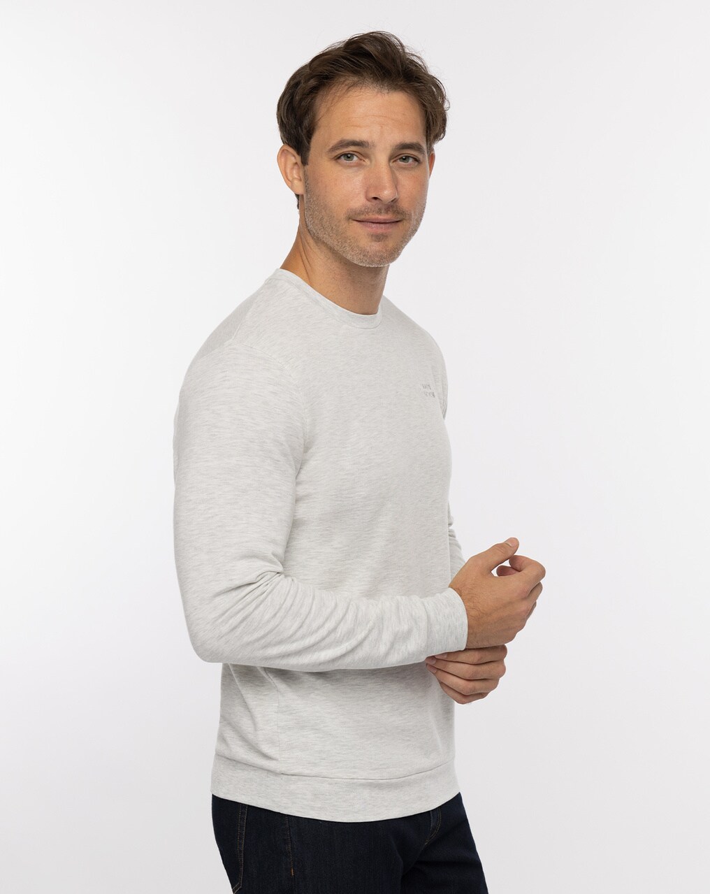 Men's line logo ridge lightweight crew sweatshirt deals