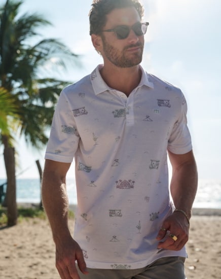 TIKI MAPES PRINT POLO Image Thumbnail 1