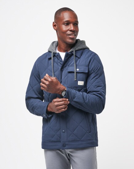 GREY WAVE FULL ZIP HOODIE TravisMathew