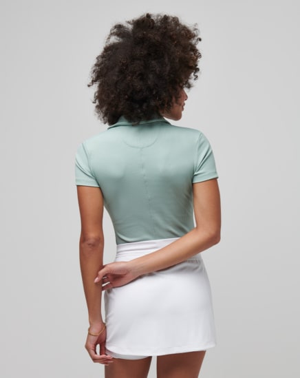 MOVEKNIT VNECK POLO Image Thumbnail 2