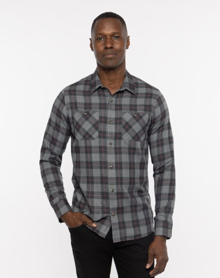 CLOUD FLANNEL PLAID BUTTON-UP Image Thumbnail 0