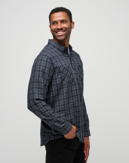 CLOUD FLANNEL PLAID BUTTON-UP Image Thumbnail 1