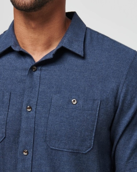 CLOUD FLANNEL BUTTON-UP Image Thumbnail 3