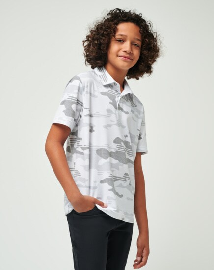 HEATER CAMO YOUTH POLO Image Thumbnail 1