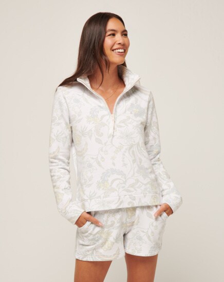 DAY ON THE BAY CLOUD FLEECE HALF ZIP Image Thumbnail 1