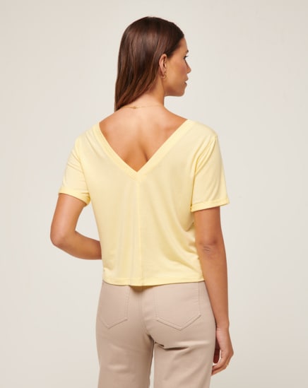 CALM WATERS VNECK TOP Image Thumbnail 3