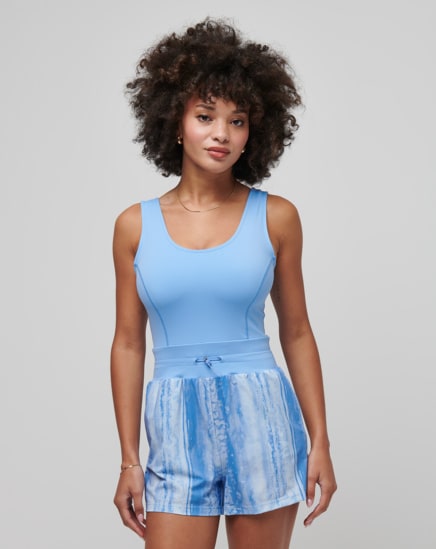 DAWN GLOW TECH WOVEN ROMPER Image Thumbnail 1